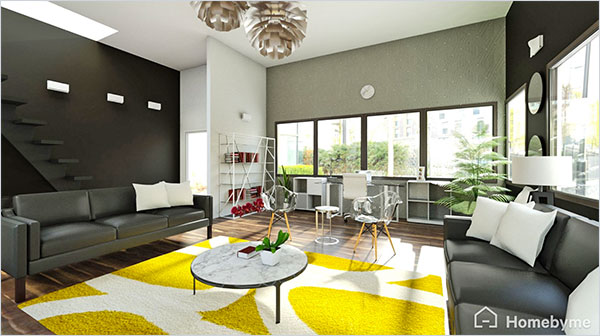 Cliquez sur l'image pour accéder au projet 3D Donnez vie à vos idées de design d'intérieur avec la 3D d'Homebyme