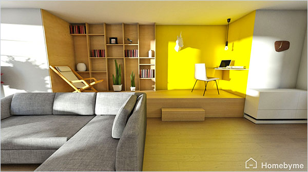 Cliquez sur l'image pour accéder au projet en 3D. Donnez vie à vos idées de design d'intérieur avec la 3D d'Homebyme