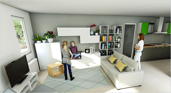 Cliquez sur l'image pour accéder au projet en 3D. Donnez vie à vos idées de design d'intérieur avec la 3D d'Homebyme