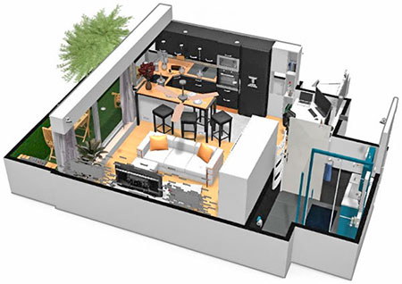 Click on the image to go to the 3D project in a new tab Homebyme helps bring your interior design ideas to life in 3D