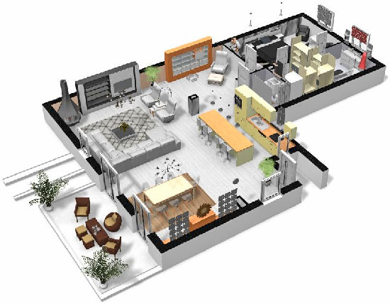Click on the image to go to the 3D project in a new tab Homebyme helps bring your interior design ideas to life in 3D