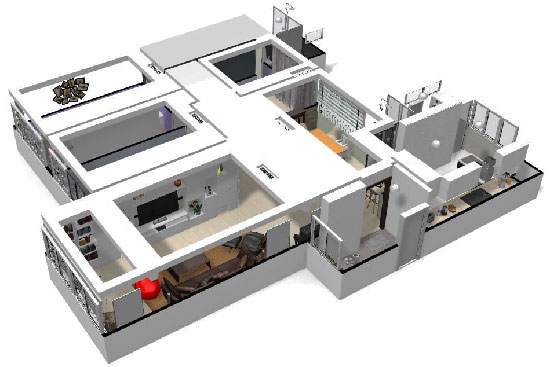 Click on the image to go to the 3D project in a new tab Homebyme helps bring your interior design ideas to life in 3D