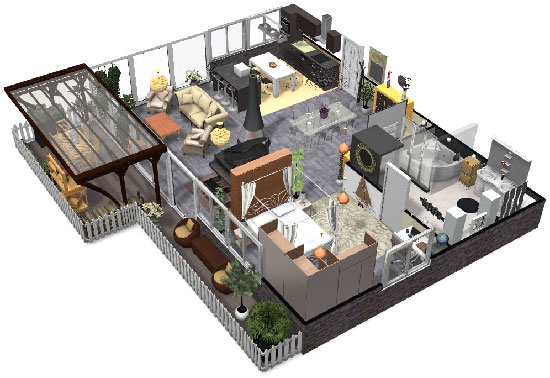 Click on the image to go to the 3D project in a new tab Homebyme helps bring your interior design ideas to life in 3D