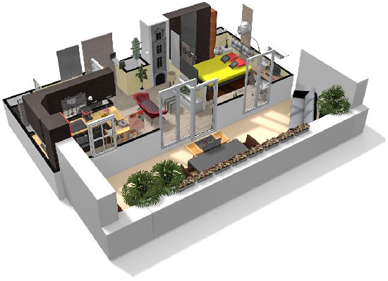Click on the image to go to the 3D project in a new tab Homebyme helps bring your interior design ideas to life in 3D