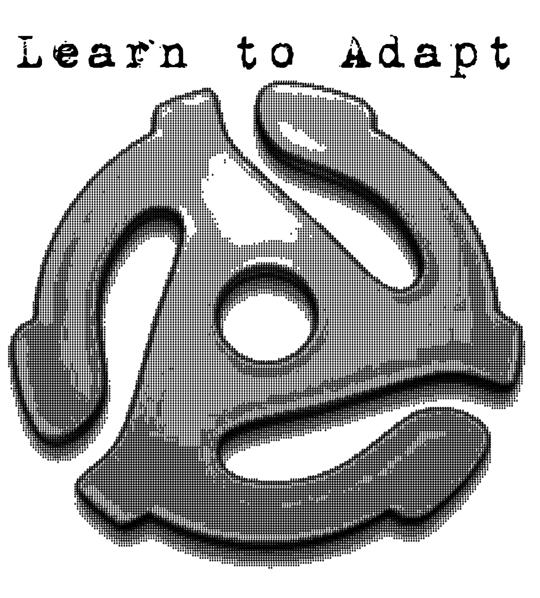 Learn to Adapt (with 45RPM adapter) tee shirt design