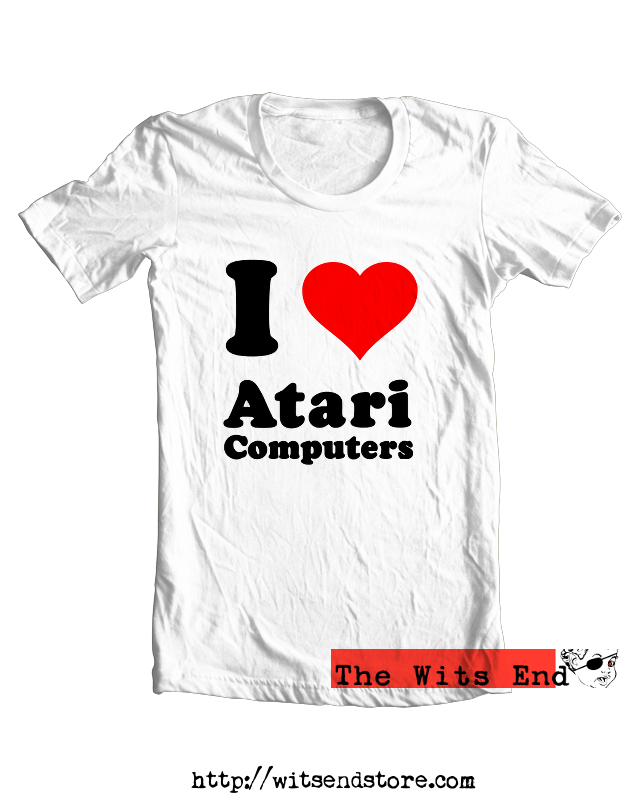 I Heart Atari Computers tee shirt example