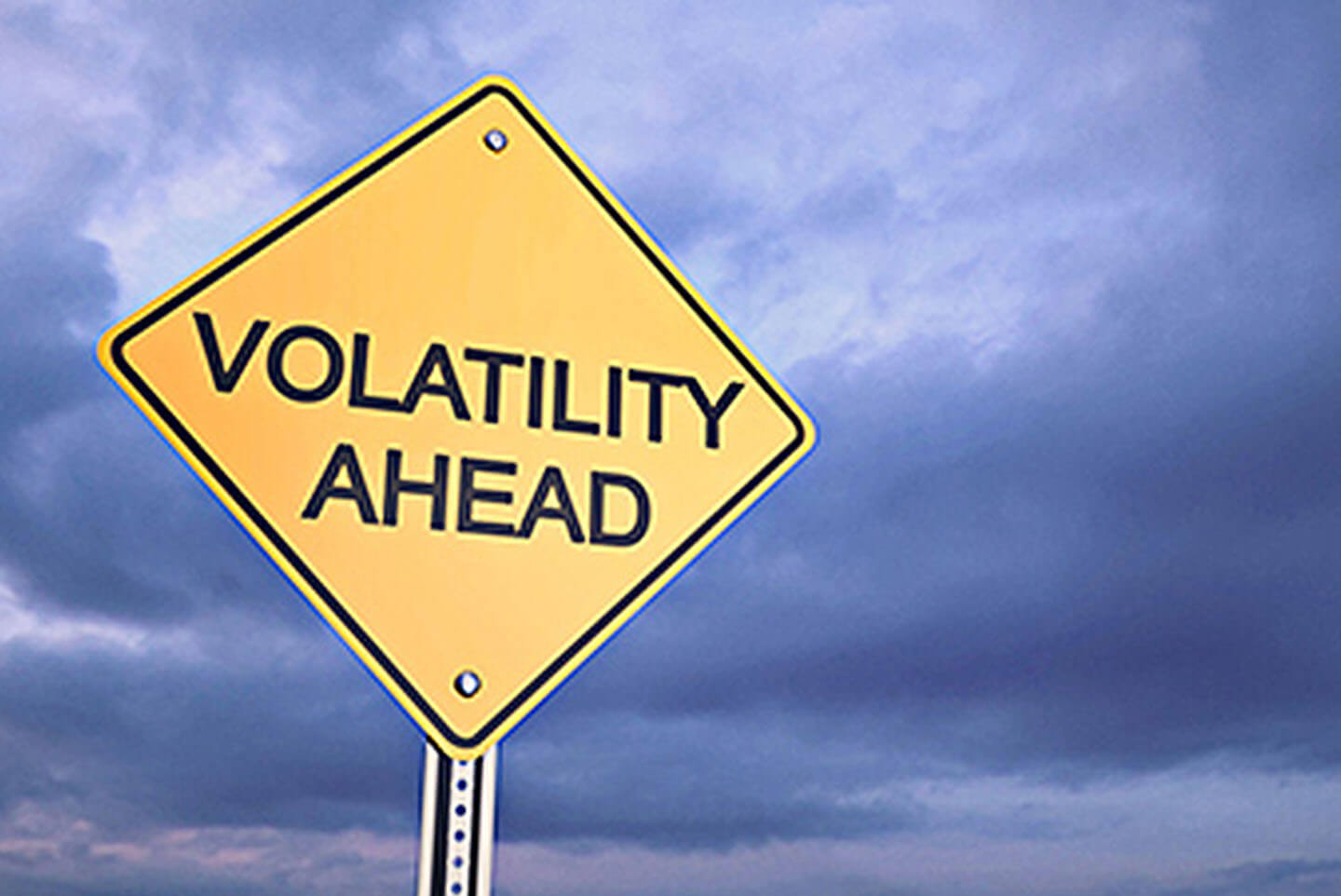 road sign volatility ahead
