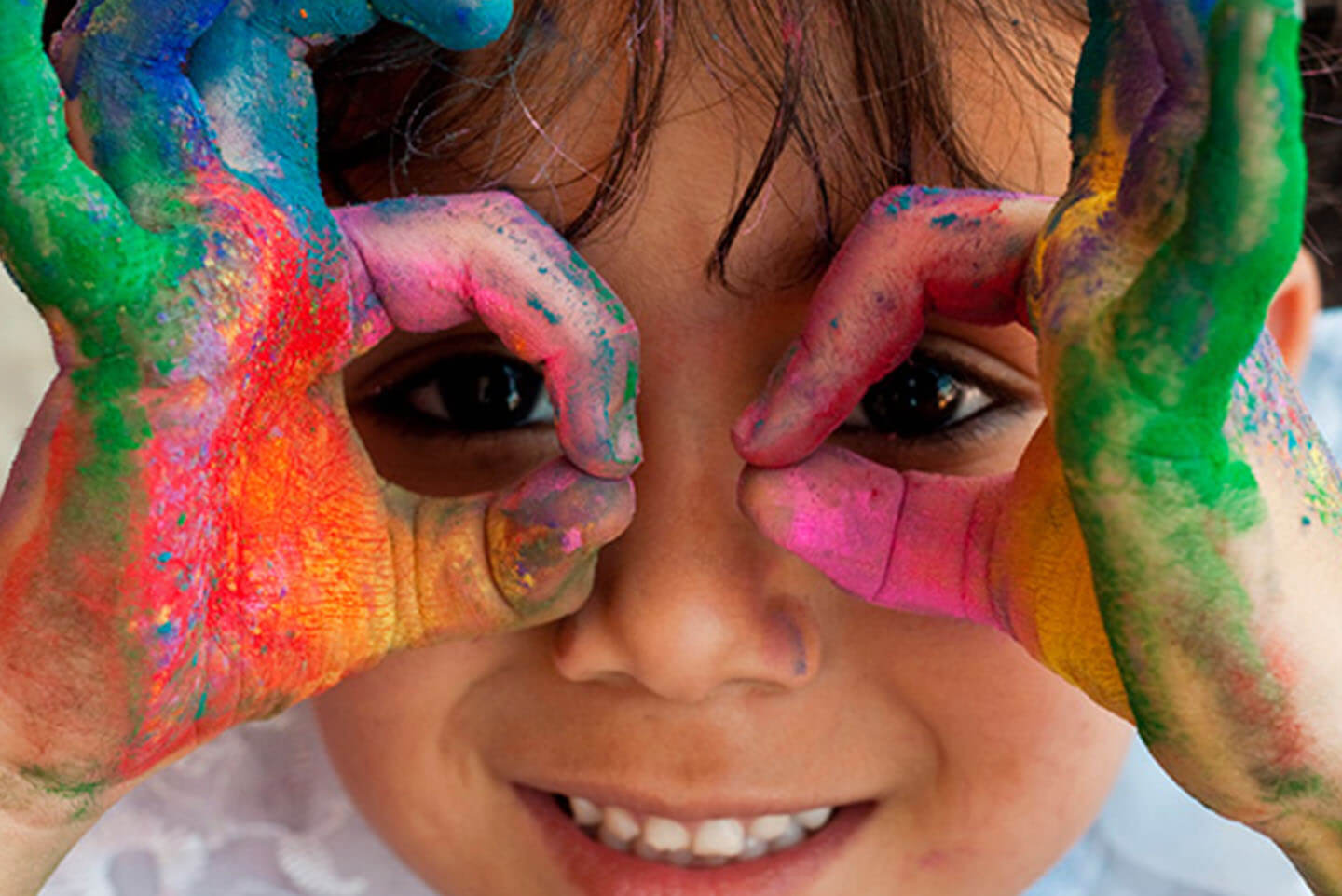 kid all in painting
