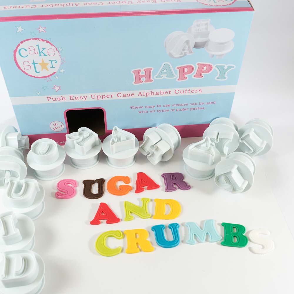 Cake Star Push Easy Alphabet Cutters Cake Star Push Easy Alphabet Cutters