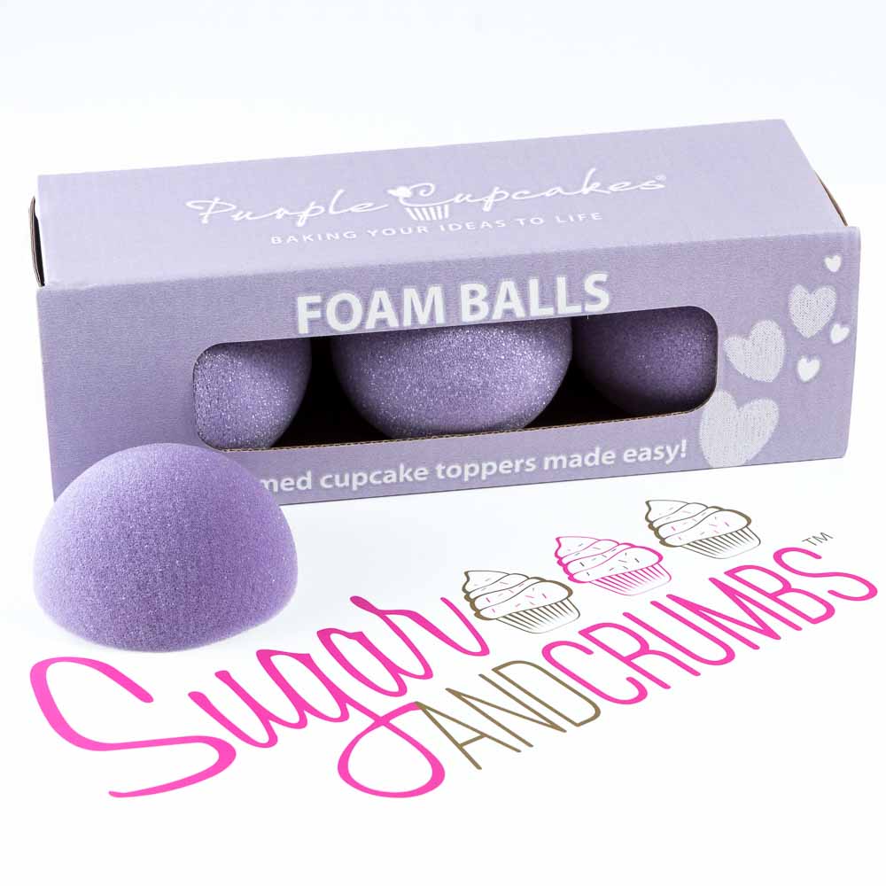 Foam Balls - Purple Cupcakes