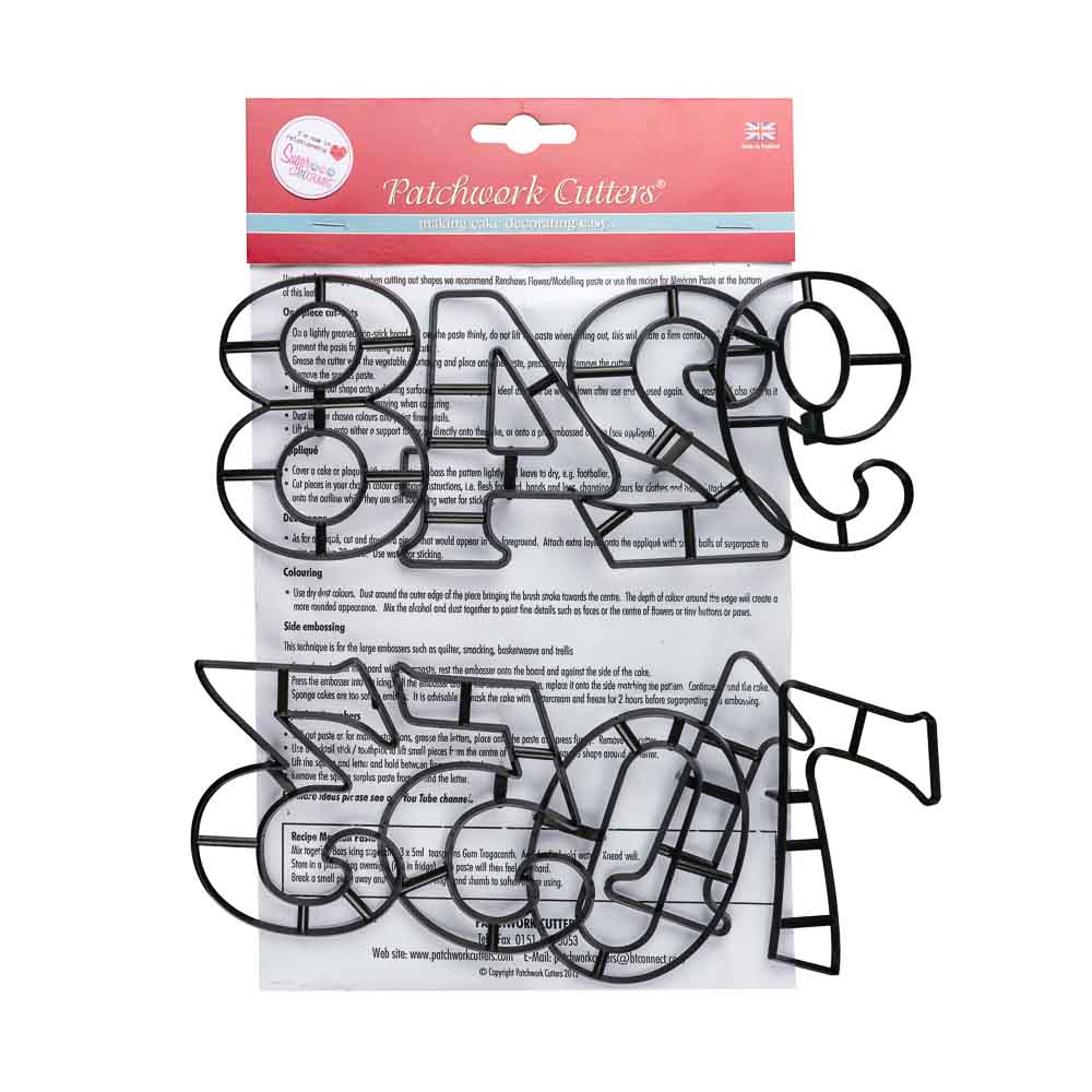 Extra Large Numbers 09 Patchwork Cutters Sugar and Crumbs