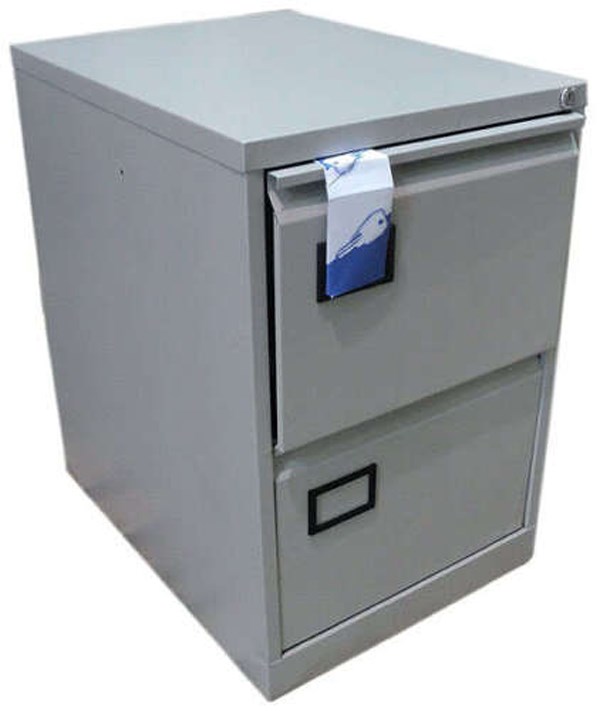 Home Office Foolscap Metal Filing 2 Drawer H71xW47xD62cm