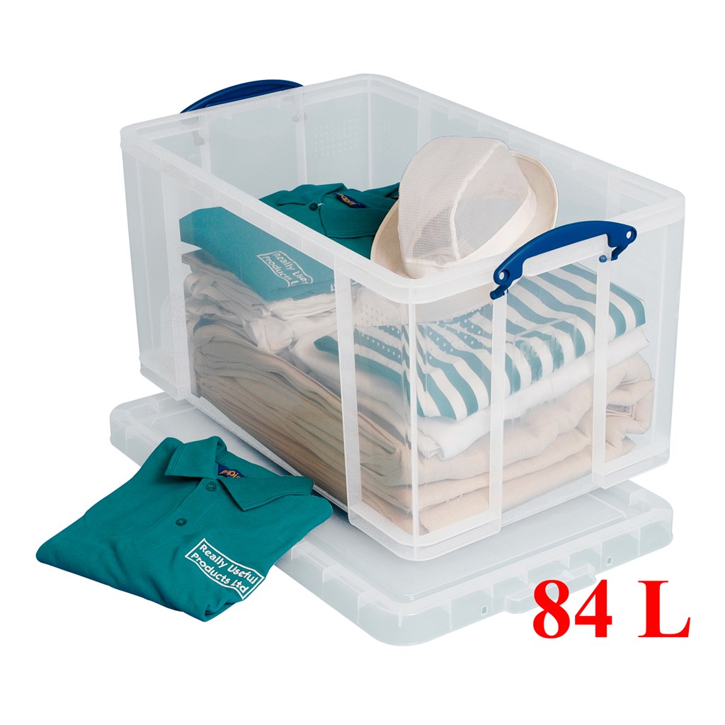 Really Useful Boxes Heavy Duty Stackable Storage Box 35 84 Litre Size
