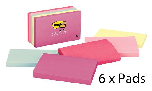 3m post it notes sticky memo pads 655 654 mixed colours flip chart size post it notes
