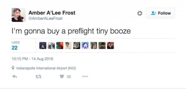 Preflight tiny booze
