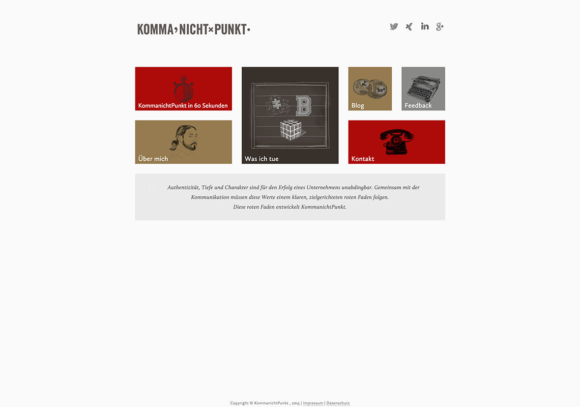 KommanichtPunkt Website