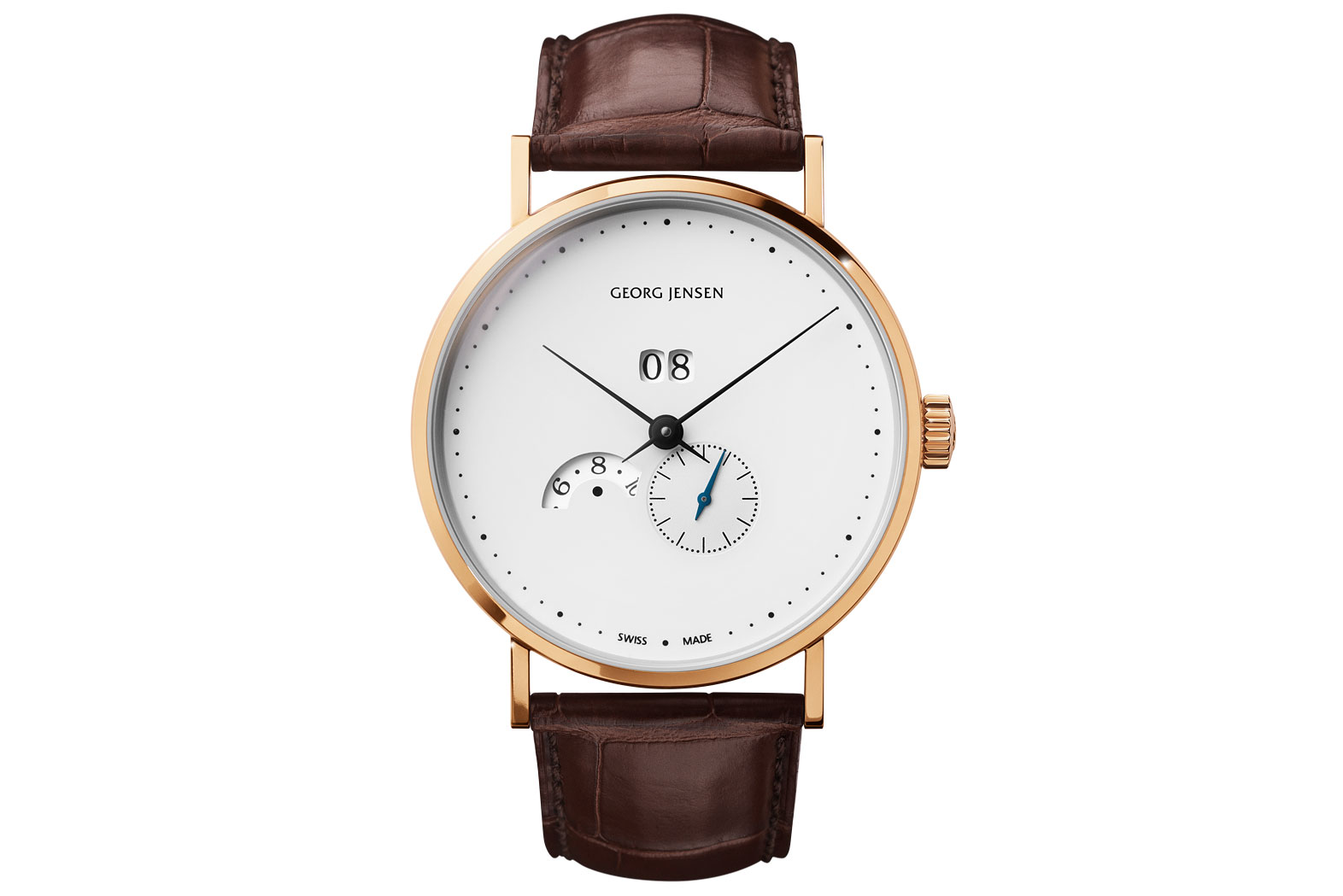 Mekanisk urverk: Georg Jensen Koppel Grande Date Annual Calendar.