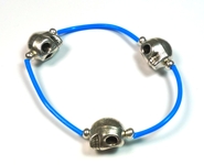 Bracelet Scoubidou Skull élastique