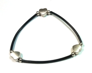 Bracelet Scoubidou coeur élastique