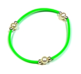 Bracelet Scoubidou perle de culture élastique