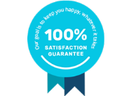 We want you to be completely satisfied with your purchase, whatever it takes