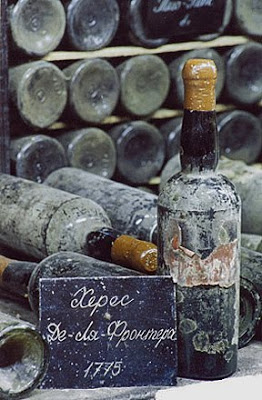 Aqui el Jerez. Viendo la botella creo que han tomado directement una muestra en Jerez...