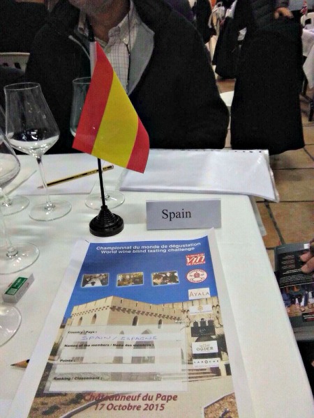 Ganadores Campeonato Mundial Cata a Ciegas RVF 2015 mesa de España