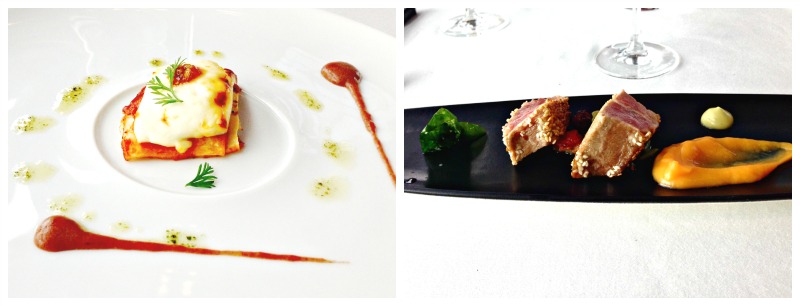 Presentación Aragón: Lasaña de otoño y Atún rojo con longaniza