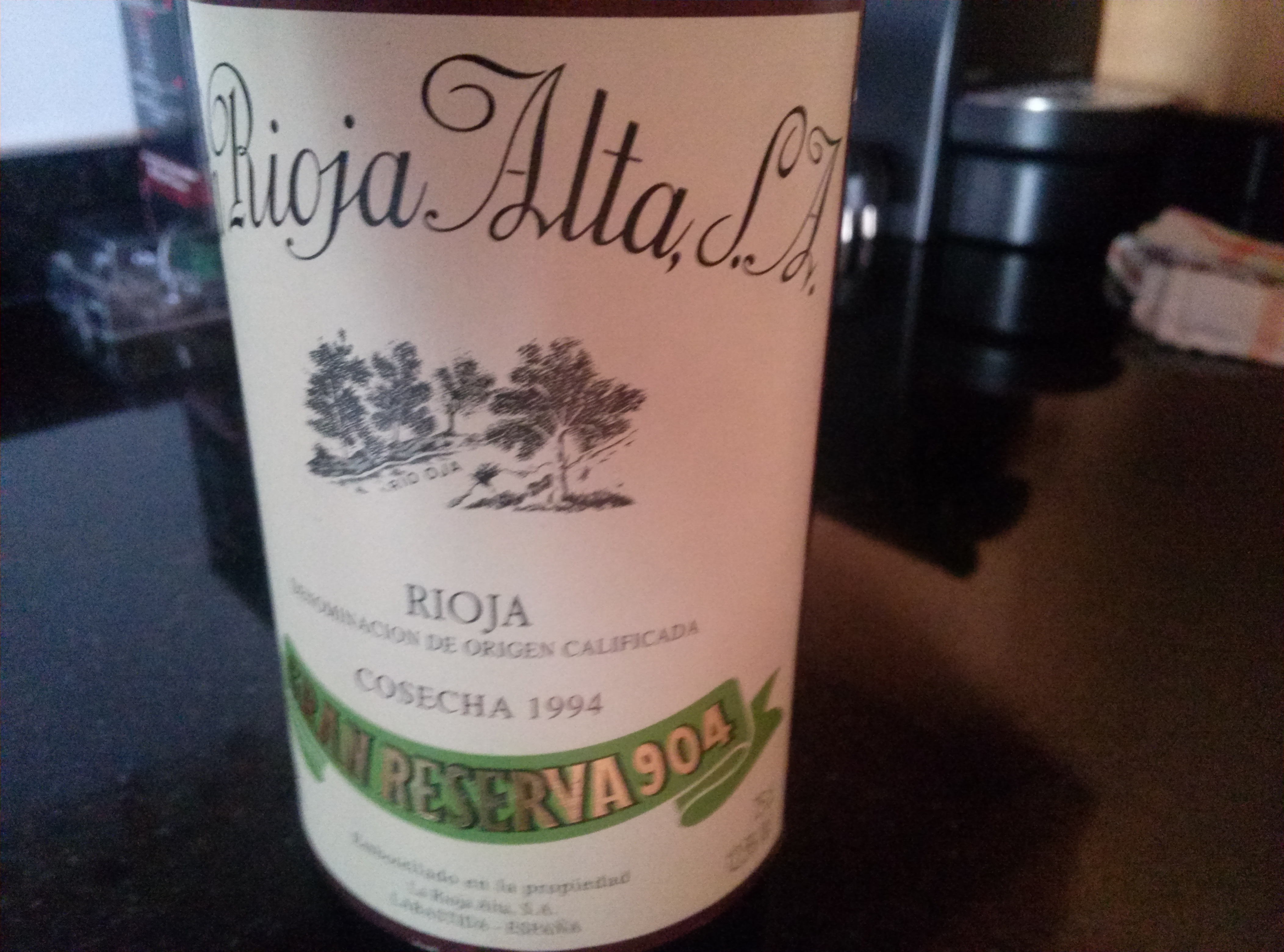 La Rioja Alta 904 Gran Reserva 1994