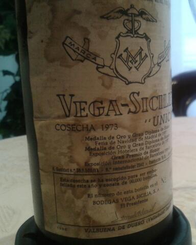 Vega Sicilia Unico 1973