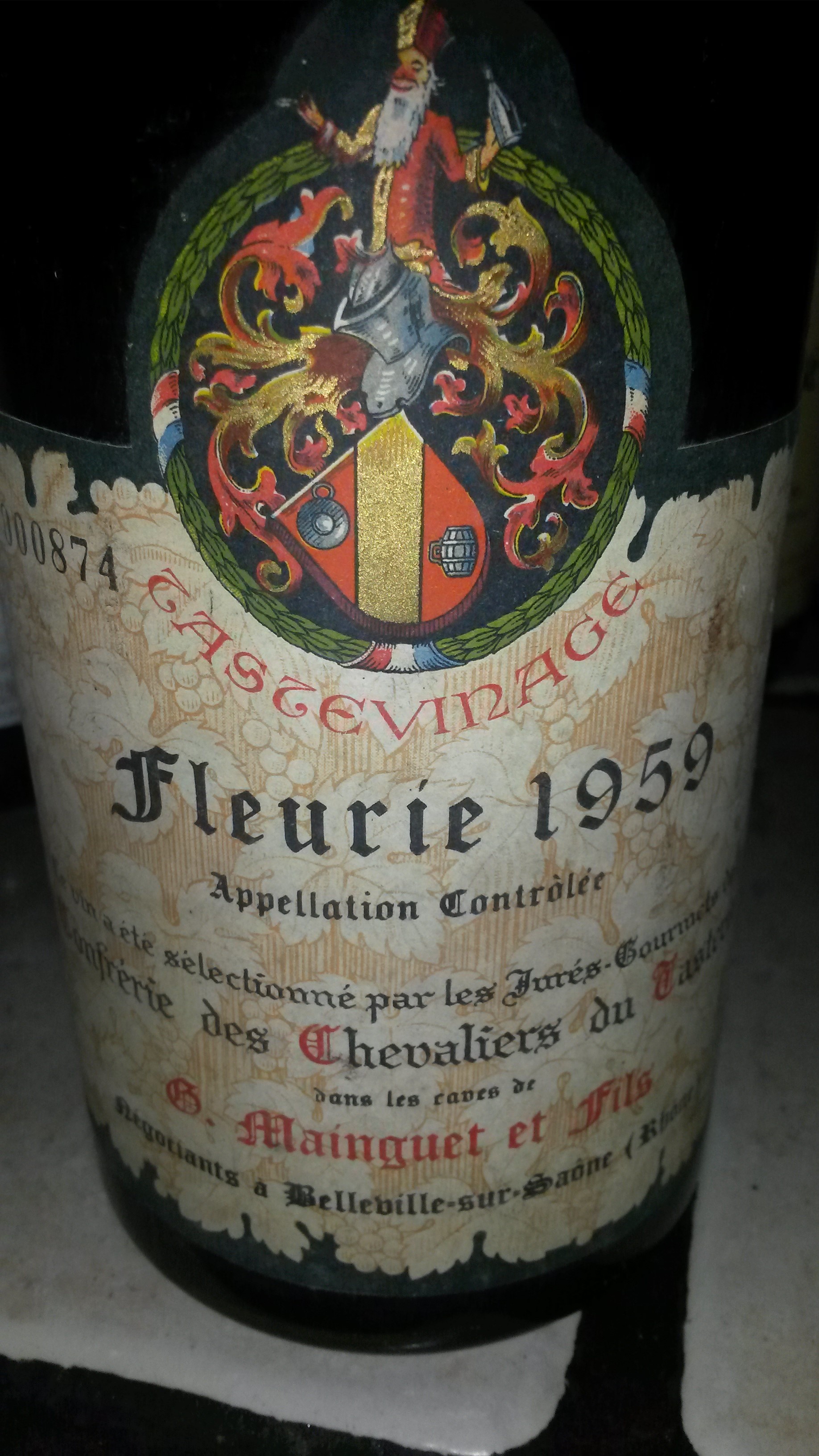 Chevalier des Tastevins Fleurie 1959