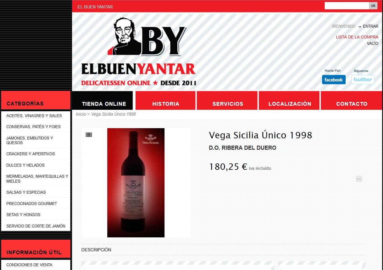 Aquí el precio se acerca a un tercio del de Vila Viniteca y alrededor de un 30% más barato que en La Casa del Jamón.