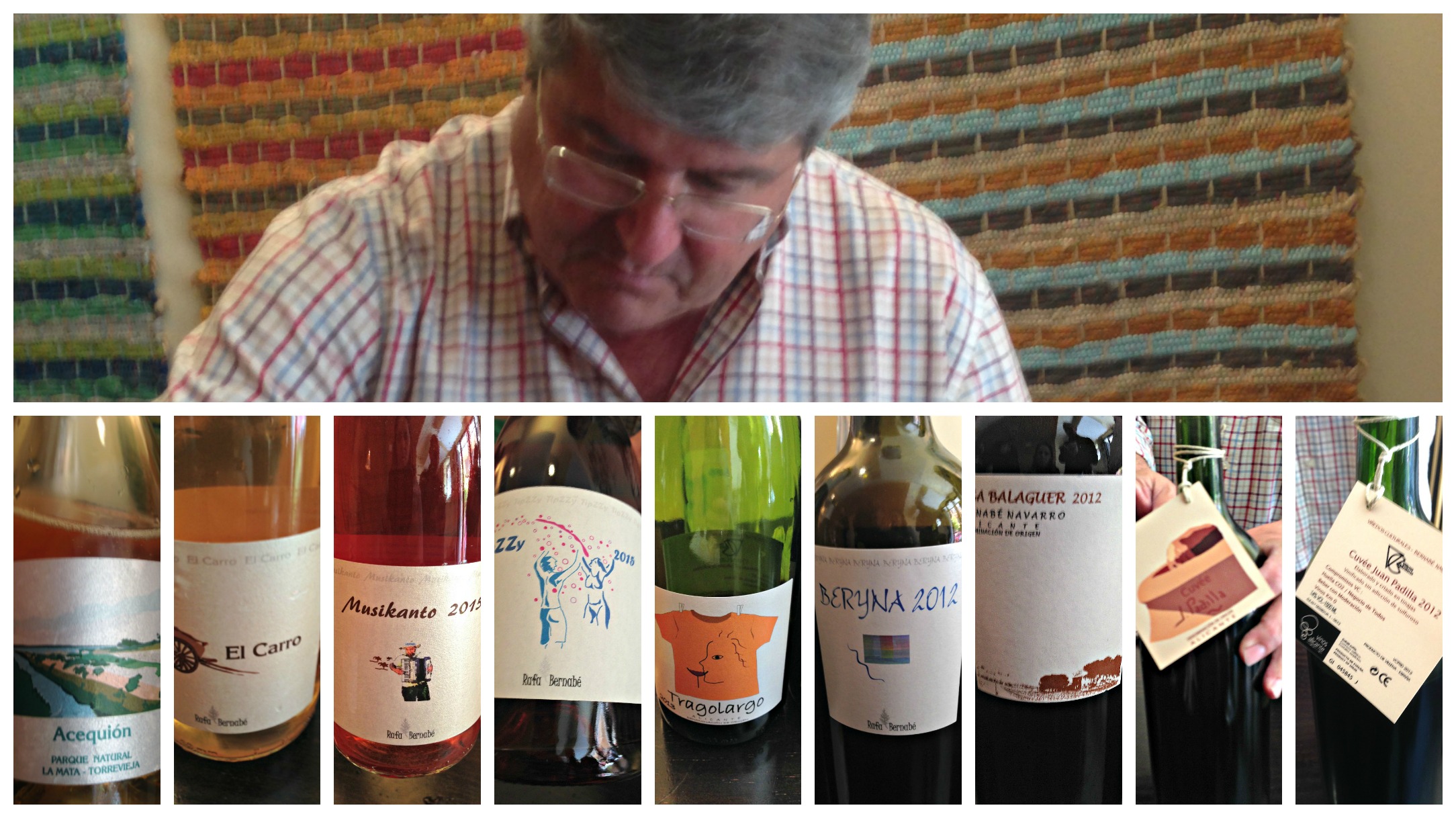 Rafa Bernabé y sus vinos