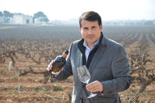 Pablo Ossorio en el viñedo