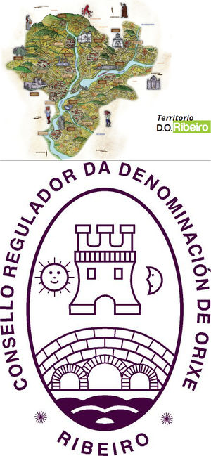 Mapa del Ribeiro y Escuro de la DO