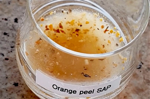 Pieles de naranja y aguacate para paliar la sequía