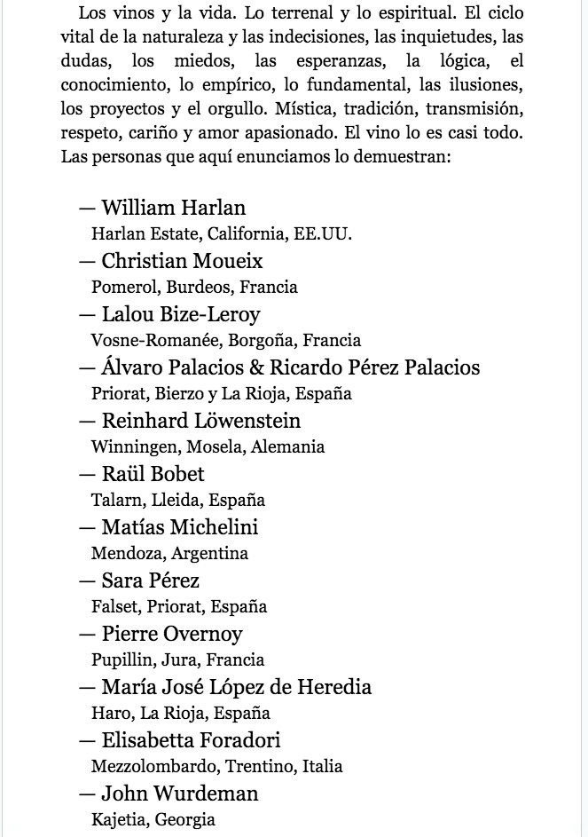 Personas entrevistadas en el libro