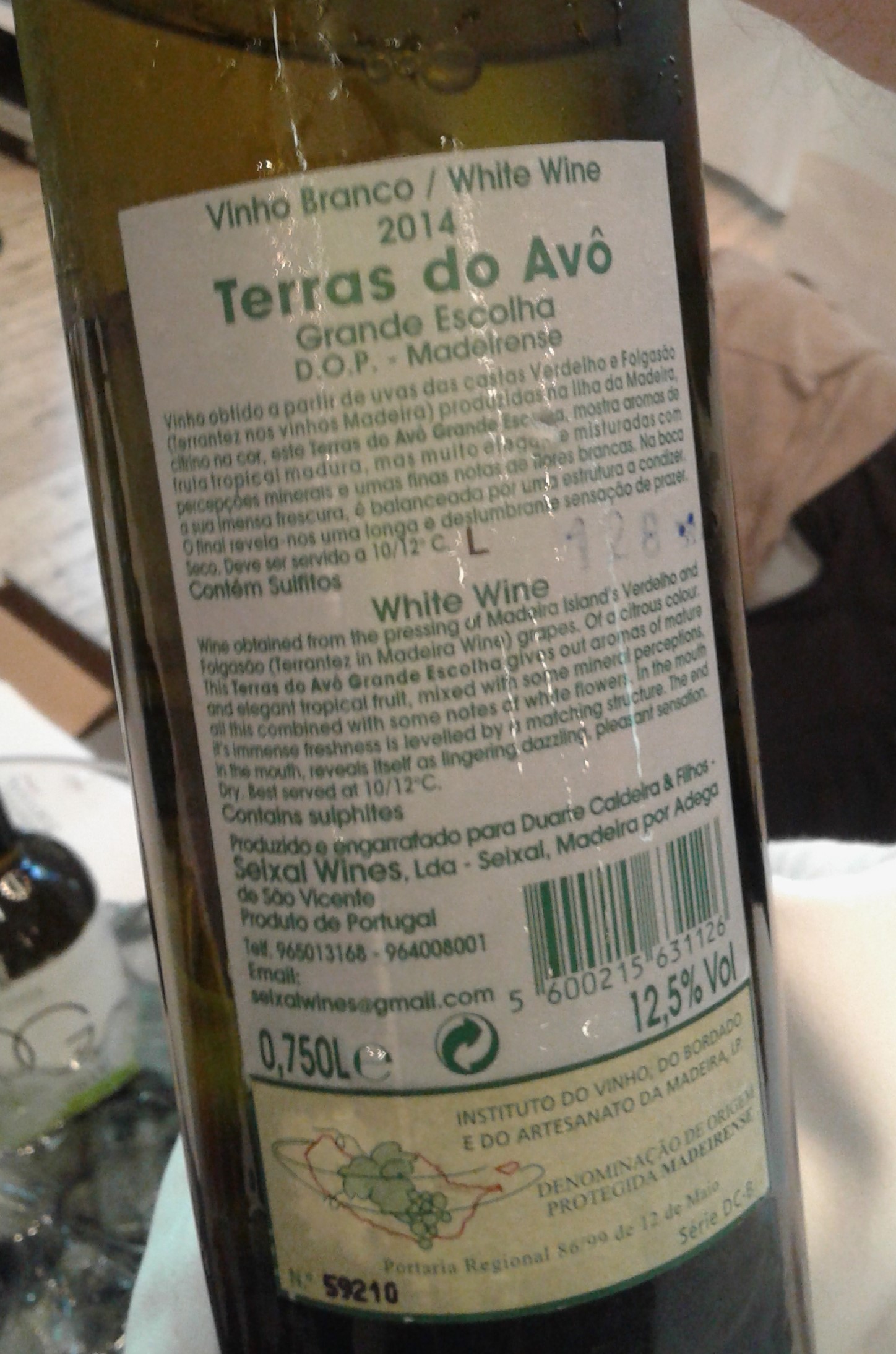 Qué bueno este TERRAS DO AVO 2014