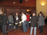 El ambiente durante la presentación