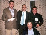 En el II Encuentro Verema, de I a D: Jorge Muga, Xavier Ausás, Pepe Mendoza y Chus Madrazo (agachado)