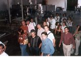 Un momento durante la visita a la bodega