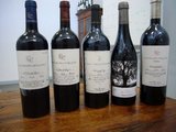 Line-up of wines tasted