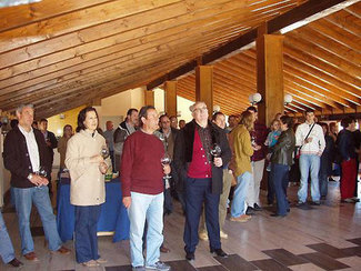 Recepción en la bodega