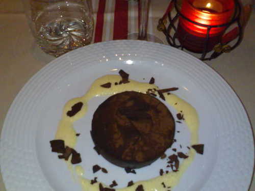 Restaurante A Table El postre de chocolate