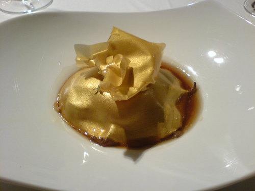 Restaurante Rodero Setas y trufas con velo de oro