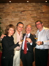 Manoli Romeralo, Juan Such, Ghislain y Javier  Andrés