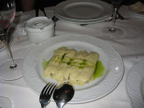 El Arandia de Julen en Atxuri - Bilbao Esparragos con mayonesa y salsa verde
