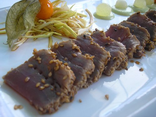 Restaurante El Campero Tataki de lomo de atún
