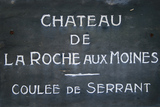 Placa en la Coulée de Serrant