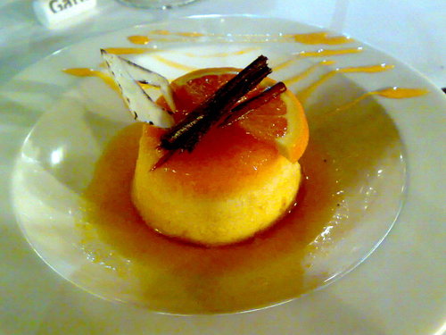 Restaurante Alqueria del Brosquil flan de naranja